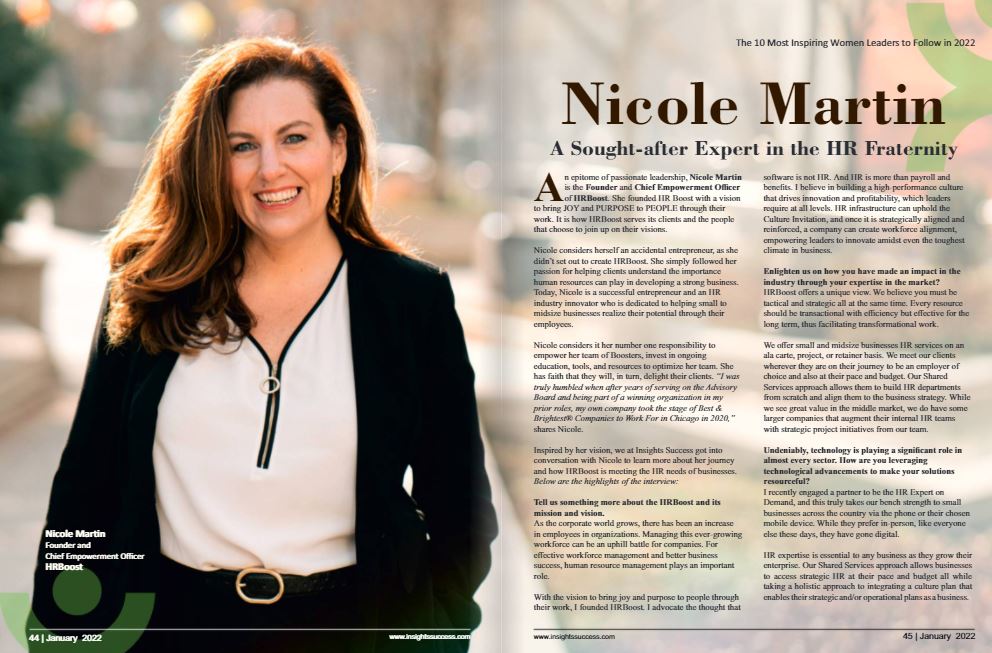 Nicole Martin - 10 inspiring women leaders 2022